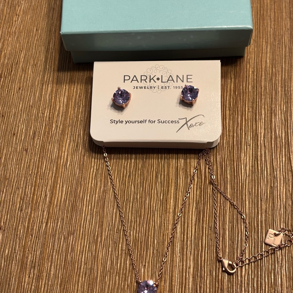 Park Lane Lavender Impression Set Necklace/Earrings